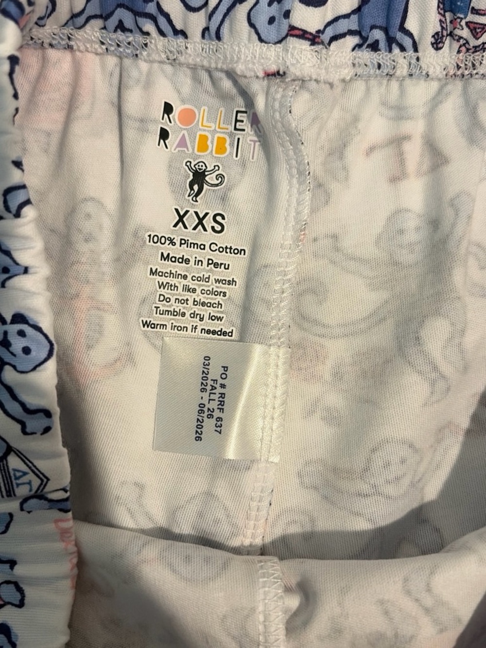 NWT Delta Gamma Roller Rabbit Polo Pajamas - Picture 4 of 8